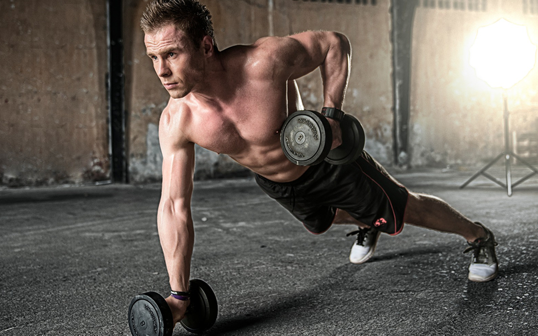 Fat-Burning Workouts for Men, man doing workout routine with shirt off